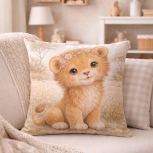 Coussin Mignon bébé lion Chambre neutre pour enfants
