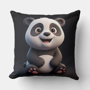 Coussin Mignon bébé panda de dessin animé