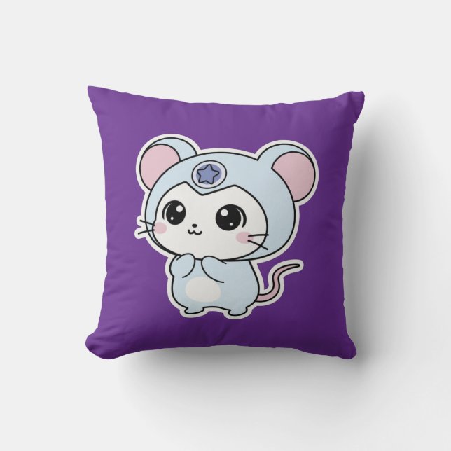 Coussin Mignon charmant petit adorable souris (Recto)