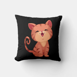 Coussin Mignon Chaton Orange Tabby Tigre Chat Maman Amoure