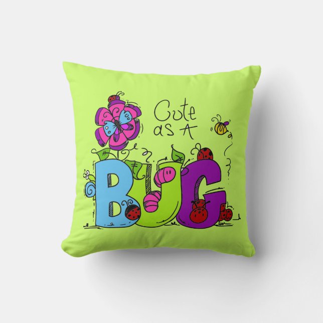 Coussin Mignon comme insecte (Recto)