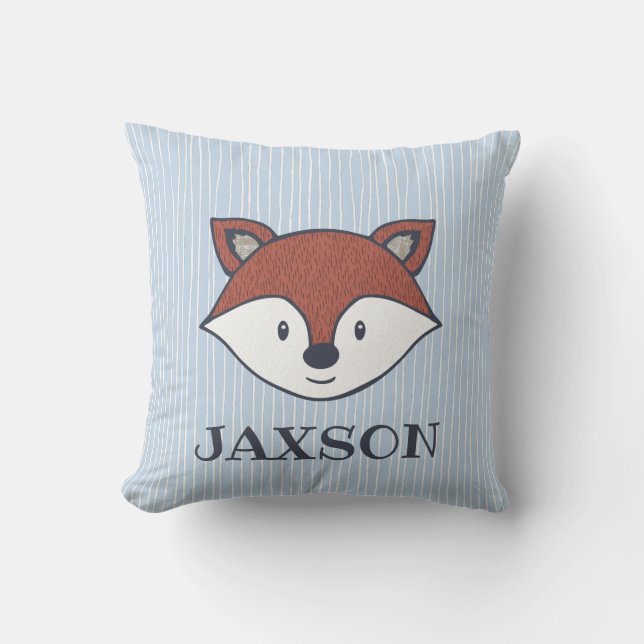 Coussin mignon de nom de Fox de région boisée (Recto)