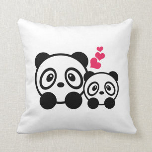 Coussin mignon de pandas