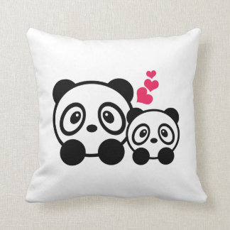 Coussin mignon de pandas