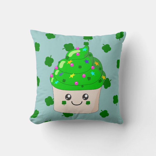 Coussin mignon de petit gâteau de vert de Jour de (Recto)