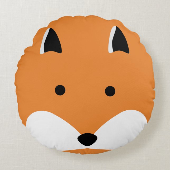 Coussin mignon de visage de Fox (Devant)