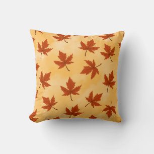 Coussin Mignon Douillet Couleurs Vives Feuilles Automne