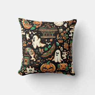 Coussin Mignon Épouvantable Créature Kawaii Citrouille Fan