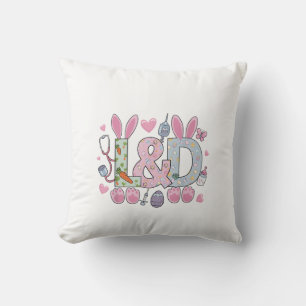 Coussin Mignon infirmière de travail et d'accouchement L&D