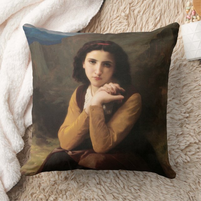 Coussin Mignon Innocence d'une Jeune Fille, Bouguereau (Couverture)