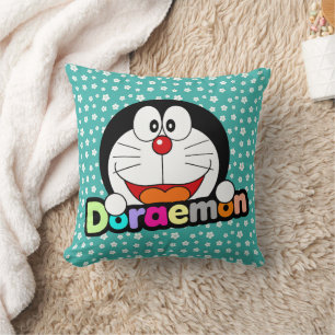 Coussin Mignon Kawaii Doraemon Anime Noir
