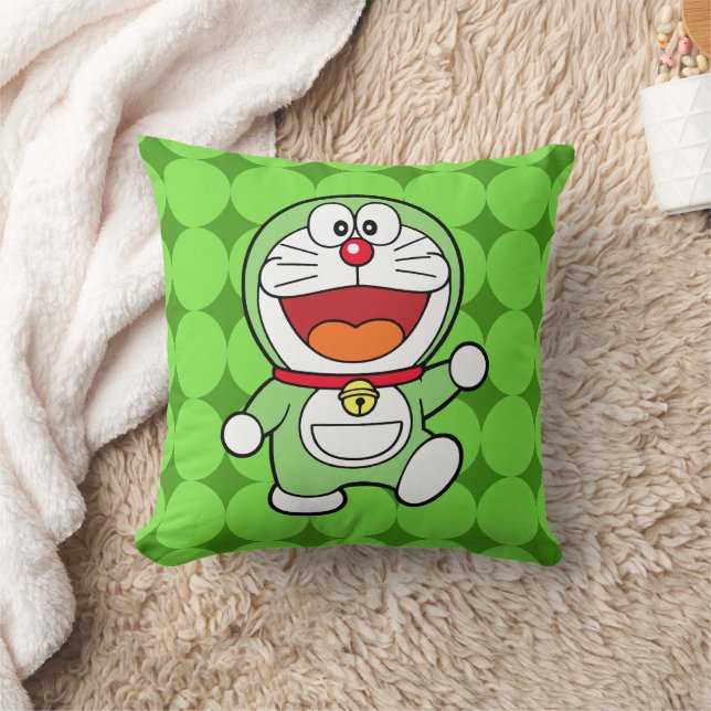 Coussin Mignon Mini Doraemon Vert Anime (Couverture)