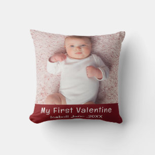 Coussin Mignon Moderne 1ère Saint Valentin Personnaliser l