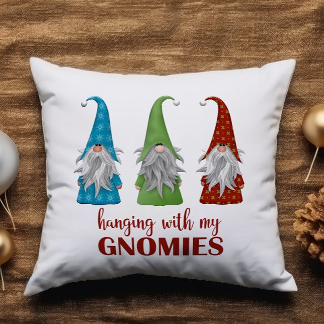 Coussin Mignonne accrochage avec mes Gnomies Gnome Noël (Créateur téléchargé)