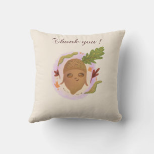Coussin mignonne acorne automne