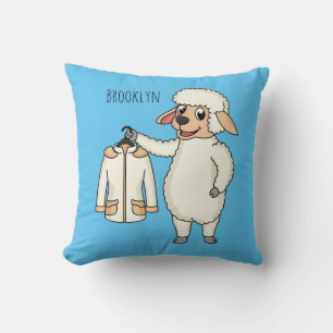 Coussin Mignonne brebis avec blouson