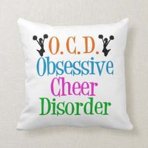 Coussin Mignonne Cheerleader Obsessionnel Cheer Trouble