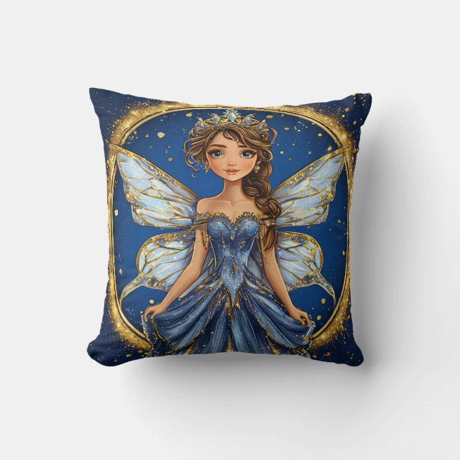 Coussin Mignonne Décoration de Maison de Fée Fantastique P (Recto)