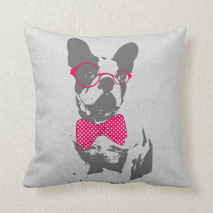 Coussin Mignonne drôle animal vintage tendance French bull