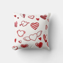 Mignonne Heureuse Sainte-Valentin Coeur rouge sur