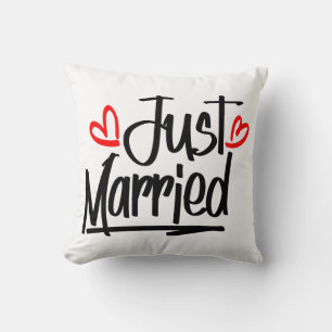 Coussin Mignonne Madame jeune mariée mariage nouvellement