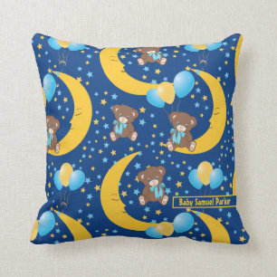 Coussin Mignonne ours en peluche assis sur le Motif de la 