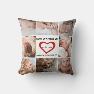 Coussin Mignonne Première Fête des Mères Nous vous aimons 