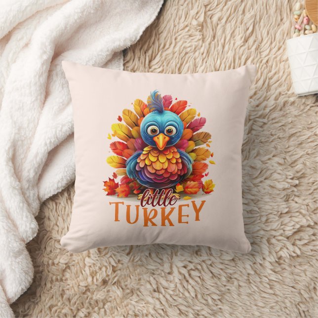 Coussin Mignonne Turquie Thanksgiving (Couverture)