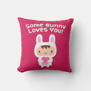Coussin Mignonne Un Lapin Aime Que Vous Aimez Pun