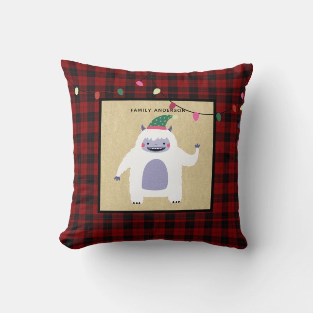 Coussin Mignonne Xmas Personnalisé YETTI Monster Buffalo P (Recto)