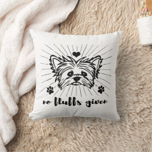 Coussin Mignonne Yorkshire Terrier Pas De Fluffs Donné Mèm