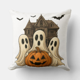 Coussin Mignons fantômes d'Halloween et conception de mais