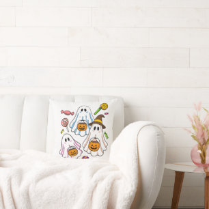 Coussin Mignons fantômes effrayants d'Halloween & friandis