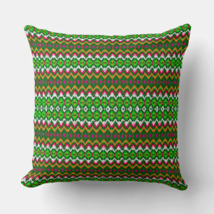 Coussin Mignons motifs géométriques traditionnels colorés