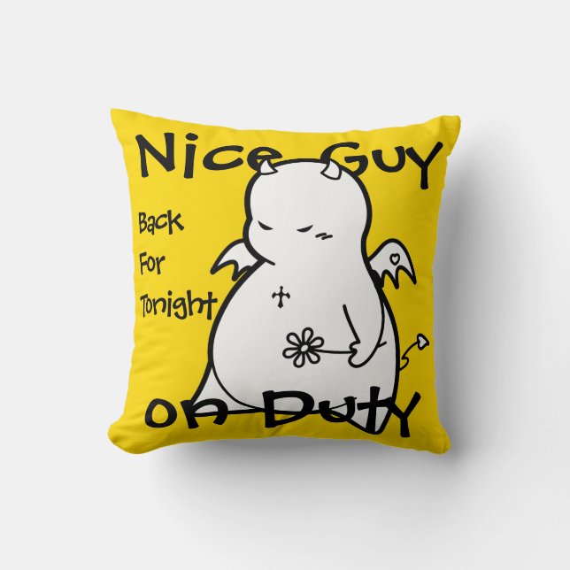 Coussin Migny Shy Devil en AMOUR (Recto)