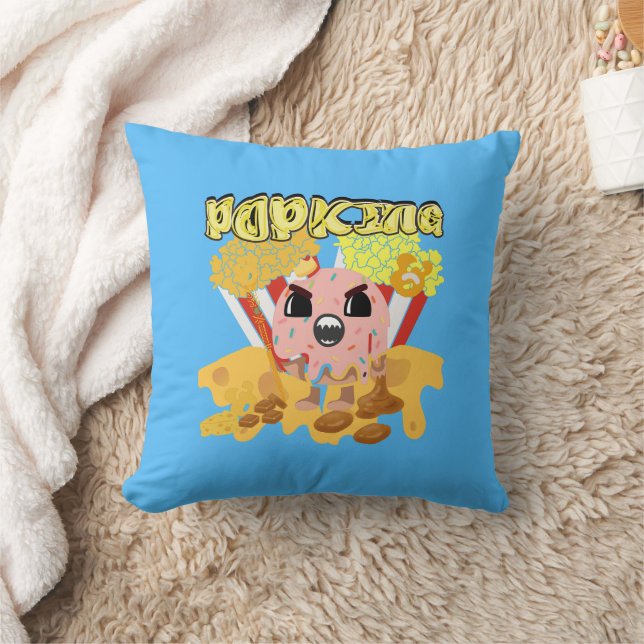 Coussin Mikitiez anime popcorning fromage caramel drôle (Couverture)