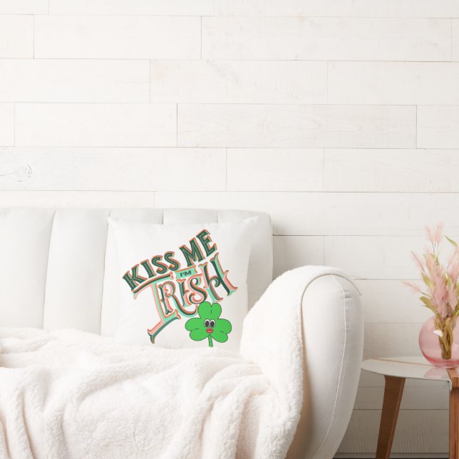 Coussin Mikitiez irish trèfle vert st.patrick chance jour (Canapé)
