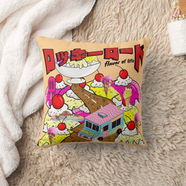 Coussin Mikitiez rockyroad icecream manga été banger (Couverture)