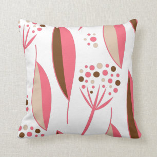 Coussin Milieu du siècle moderne Rétro des années 1950 Feu