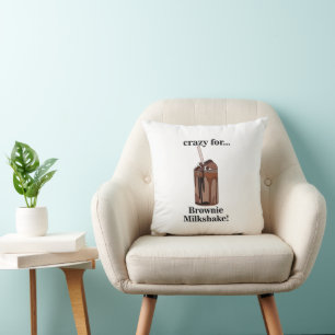 Coussin Milkshake fou pour Brownie Milkshake