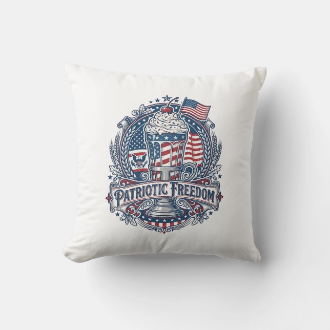 Coussin Milkshake Patriotique Americana (Recto)