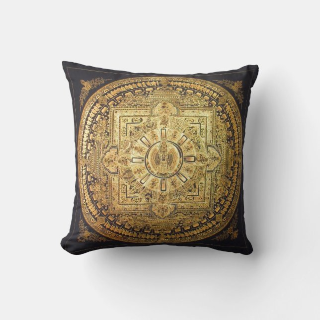 Coussin Mille-Armé de mandala d'Avalokiteshvara (Recto)