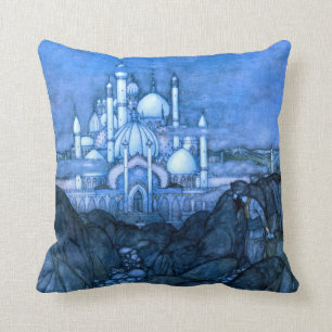 Coussin Mille et une nuits d'architecture d'Edmun Dulac de