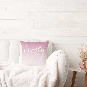 Coussin Millennial Pink Ombre Girls Room Baby Nursery