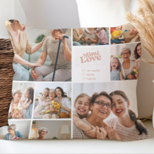 Coussin Mimi Love Poetic Photo Collage