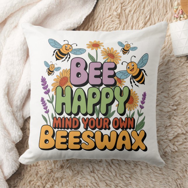 Coussin Mind Your Own Beeswax (Couverture)