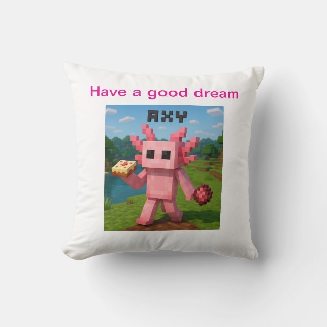 Coussin minecraft pillow axy (Recto)