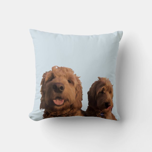 Coussin Mini Goldendoodles (Recto)