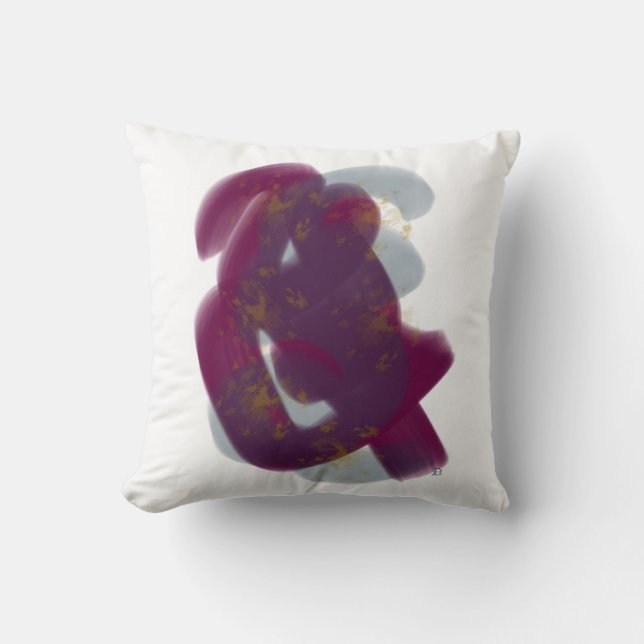 Coussin Mini-oeuvre Abstraite colorée (Recto)
