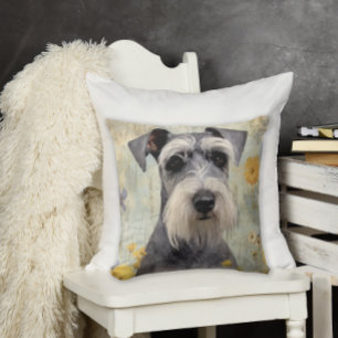 Coussin Mini Schnauzer élégant